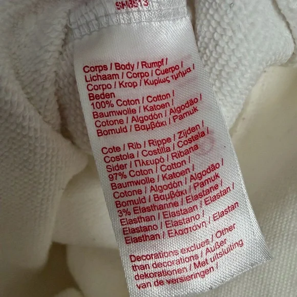 Supreme x Lacoste Crewneck Sweater sweatshirt white unisex L!ve Sz S minimalist